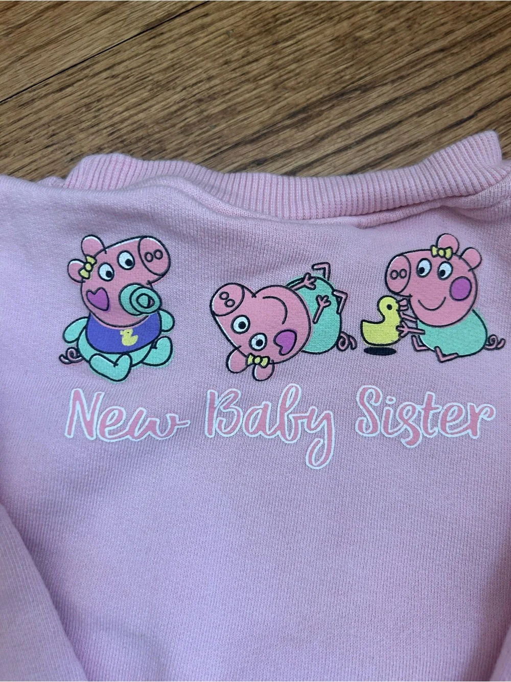 Peppa Pig x Zara New Baby Sister Two Piece Outfit Sweatshirt & Leggings Size 6